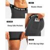 image:imageMens 4D Padded Bike Shorts Cycling Underwear Biking Bicycle Padding Shorts for Men Side PocketsDark Grey