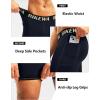 image:imageMens 4D Padded Bike Shorts Cycling Underwear Biking Bicycle Padding Shorts for Men Side PocketsNavy