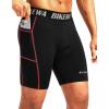 image:imageMens 4D Padded Bike Shorts Cycling Underwear Biking Bicycle Padding Shorts for Men Side PocketsBlack Red